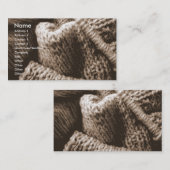 編み物または編機械の写真撮影ビジネスプロフィールカード 名刺 (正面/裏面)
