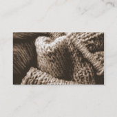 編み物または編機械の写真撮影ビジネスプロフィールカード 名刺 (裏面)