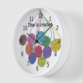 編み物をする時間、糸の多くのボール、あなたの言葉 壁時計 (傾斜)