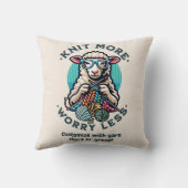 編み物をもっと増やす クッション (裏面)