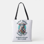 編み物をもっと増やす トートバッグ (裏面)