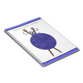 編み物をテーマにした贈り物 ノートブック (右側)