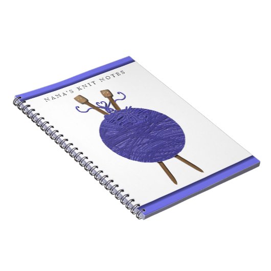 編み物をテーマにした贈り物 ノートブック (右側)