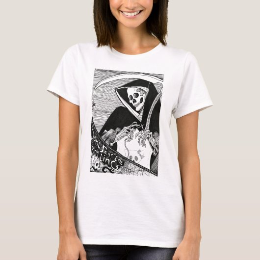 編み物を恐れないで下さい! Tシャツ (正面)