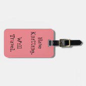 編み物を持って下さい。 走行します ラゲッジタグ (正面横)