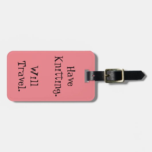 編み物を持って下さい。 走行します ラゲッジタグ (正面横)