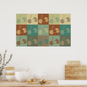 編み物アポップ・アートのート ポスター (キッチン)