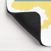 編み物ウクライナ州地図文字グローリートゥウクライナ マウスパッド (コーナー)