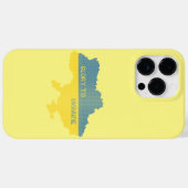 編み物ウクライナ州地図文字グローリートゥウクライナ Case-Mate iPhoneケース (裏面 (横))