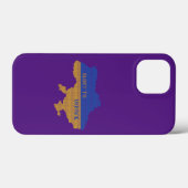 編み物ウクライナ州地図文字グローリートゥウクライナ Case-Mate iPhoneケース (裏面 (横))