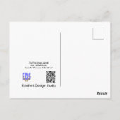 編み物ウーマンオンダフォジルムグコーヒーポストカード ポストカード (裏面)