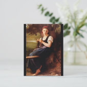 編み物ウーマンバイウィリアムアドルフブグエロー ポストカード (スタンド正面)