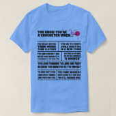 編み物ウールクロチェットニードルワークホビー裁縫(7) Tシャツ (デザイン正面)