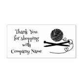 編み物ウールヤーンショップサンキュー ラバースタンプ (インプリント)