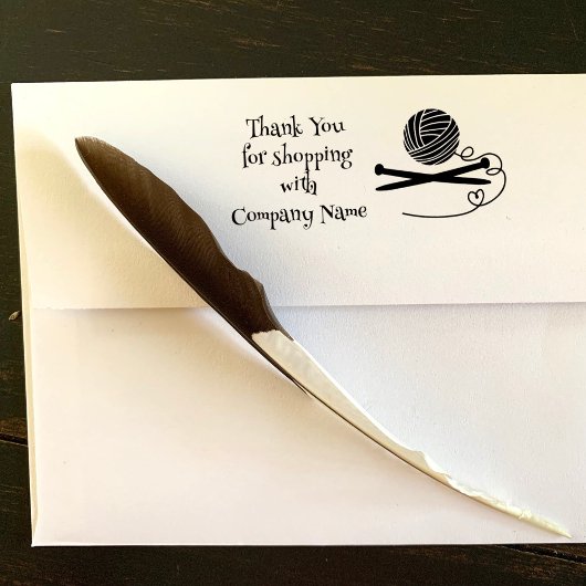 編み物ウールヤーンショップサンキュー ラバースタンプ