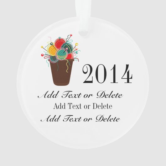 編み物オーナメント- SRF オーナメント (裏面)