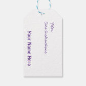 編み物ギフトラベル気に指示 ギフトタグ (裏面)