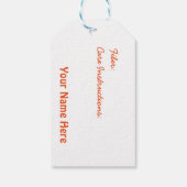 編み物ギフトラベル気に指示 ギフトタグ (裏面)