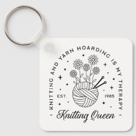 編み物クイーンおもしろいヤーンホルダー キーホルダー