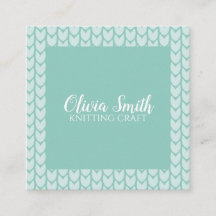 編み物クラフトブルー柄ハンドメイドパーソナライズされた