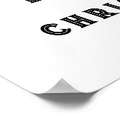 編み物クリスマス ポスター (角)