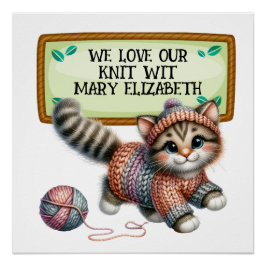 編み物クロシェ工芸品ポスター ポスター