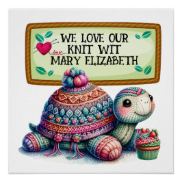 編み物クロシェ工芸品ポスター ポスター