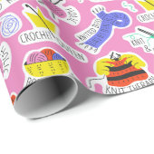 編み物クロシェ・ラブ ラッピングペーパー (ロールコーナー)
