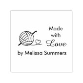 編み物クロスケット糸ラブメイド1 セルフインキングスタンプ (デザイン)