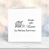 編み物クロスケット糸ラブメイド1 セルフインキングスタンプ