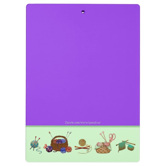 編み物グラフヤーンアーツグラフノートブック クリップボード (裏面)