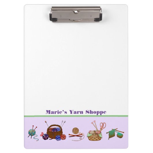 編み物グラフヤーンアーツグラフノートブック クリップボード (正面)