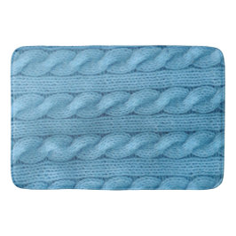 編み物ケーブル バスマット