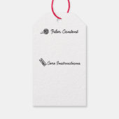 編み物ショップ・ヤーン/ファイバーアーティストハンドメイド ギフトタグ (裏面)