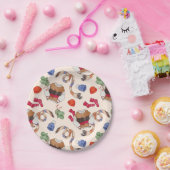 編み物ジョイ（リネン） -紙プレート ペーパープレート (パーティー)