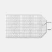編み物ステッパターン（の模様が）あるチ ギフトタグ (正面(横))