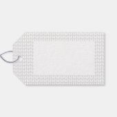 編み物ステッパターン（の模様が）あるチ ギフトタグ (裏面横)