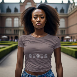 編み物スリップまたは滑ることノット Tシャツ