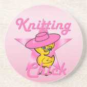 編み物チック#8 コースター (正面)