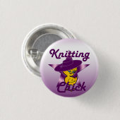 編み物チック#9 缶バッジ (正面&裏面)