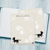 編み物テーマ猫糸空白のスクラップブック紙