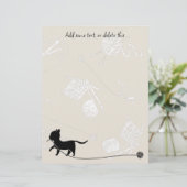 編み物テーマ猫糸空白のスクラップブック紙 (スタンド正面)