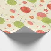 編み物テーマ ラッピングペーパー (角)