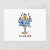 編み物ナットTシャツとギフト ポストカード (正面)