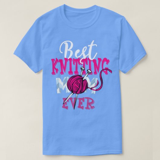 編み物ニッター最高のマ編み物ママ Tシャツ (デザイン正面)