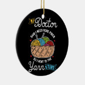 編み物ニッター セラミックオーナメント (右)