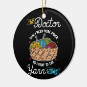 編み物ニッター セラミックオーナメント (左)