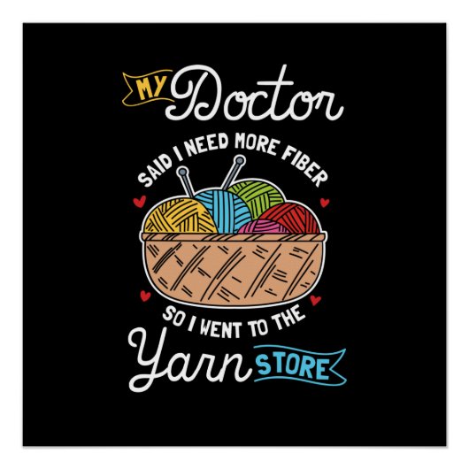 編み物ニッター ポスター (正面)