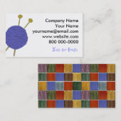 編み物ニッター 名刺 (正面/裏面)