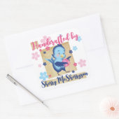 編み物ニット編みホームズパンのヤードバード スクエアシール (封筒)